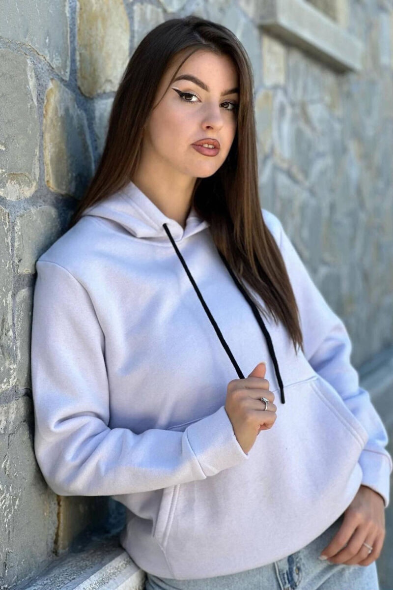HOOD FLUFFY UNISEX HOODIE LIGHT PURPLE/LEZB - 1