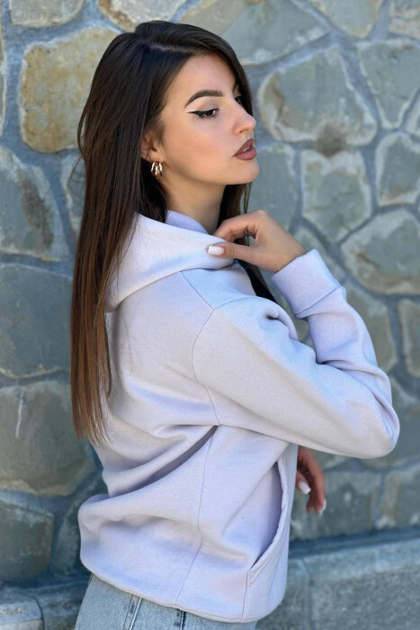 HOOD FLUFFY UNISEX HOODIE LIGHT PURPLE/LEZB - 2