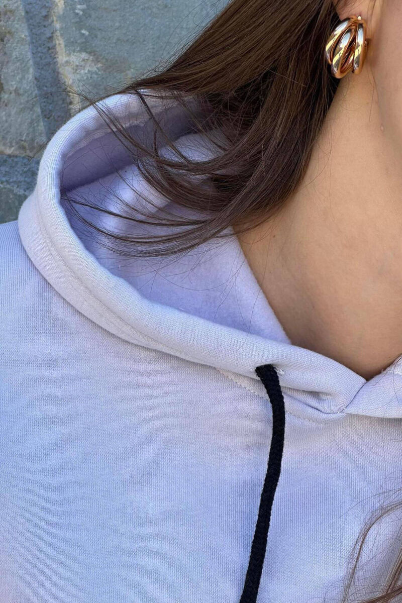 HOOD FLUFFY UNISEX HOODIE LIGHT PURPLE/LEZB - 3