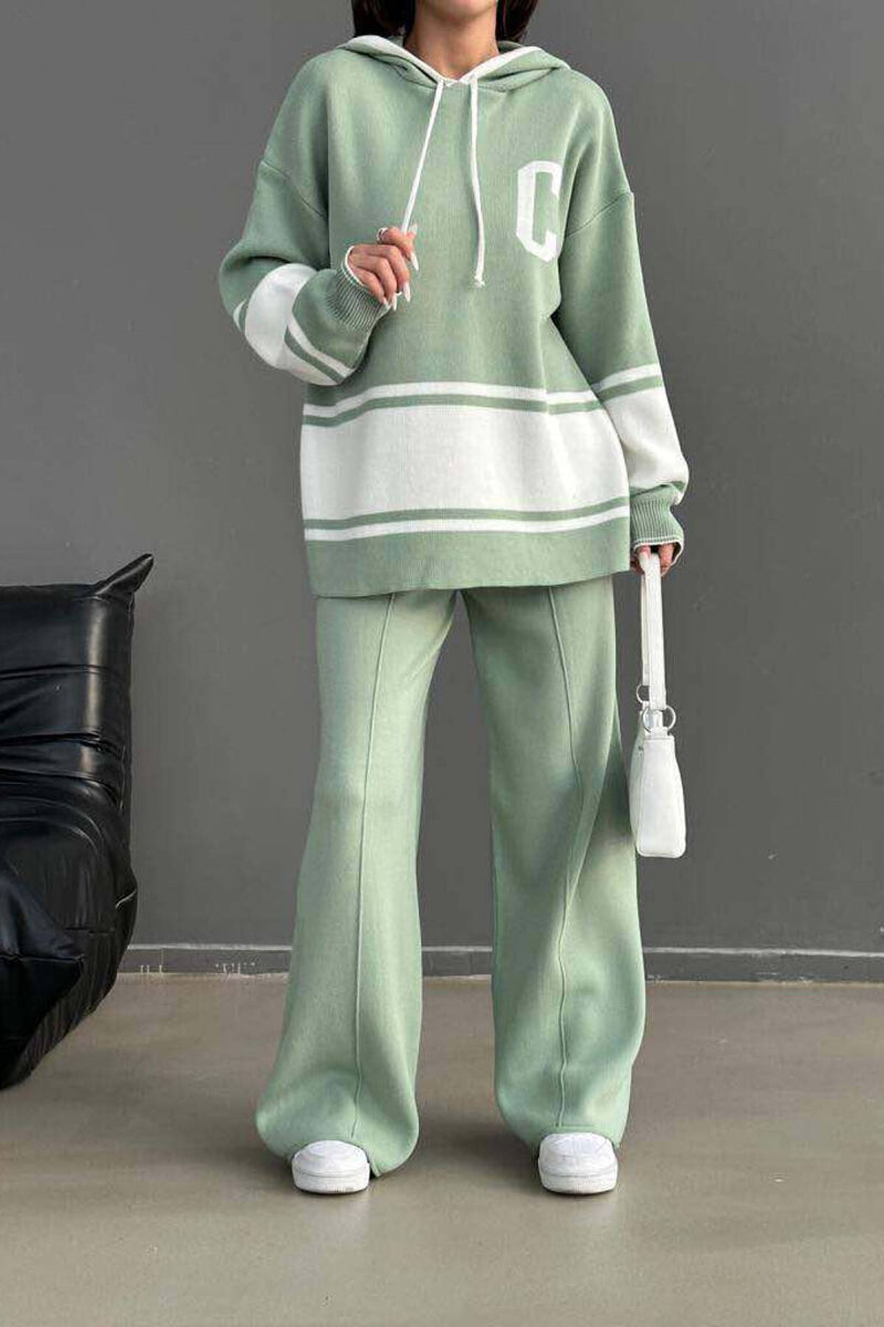 HOOD ONE COLOR WOMAN SET MINT/MENTE - 2