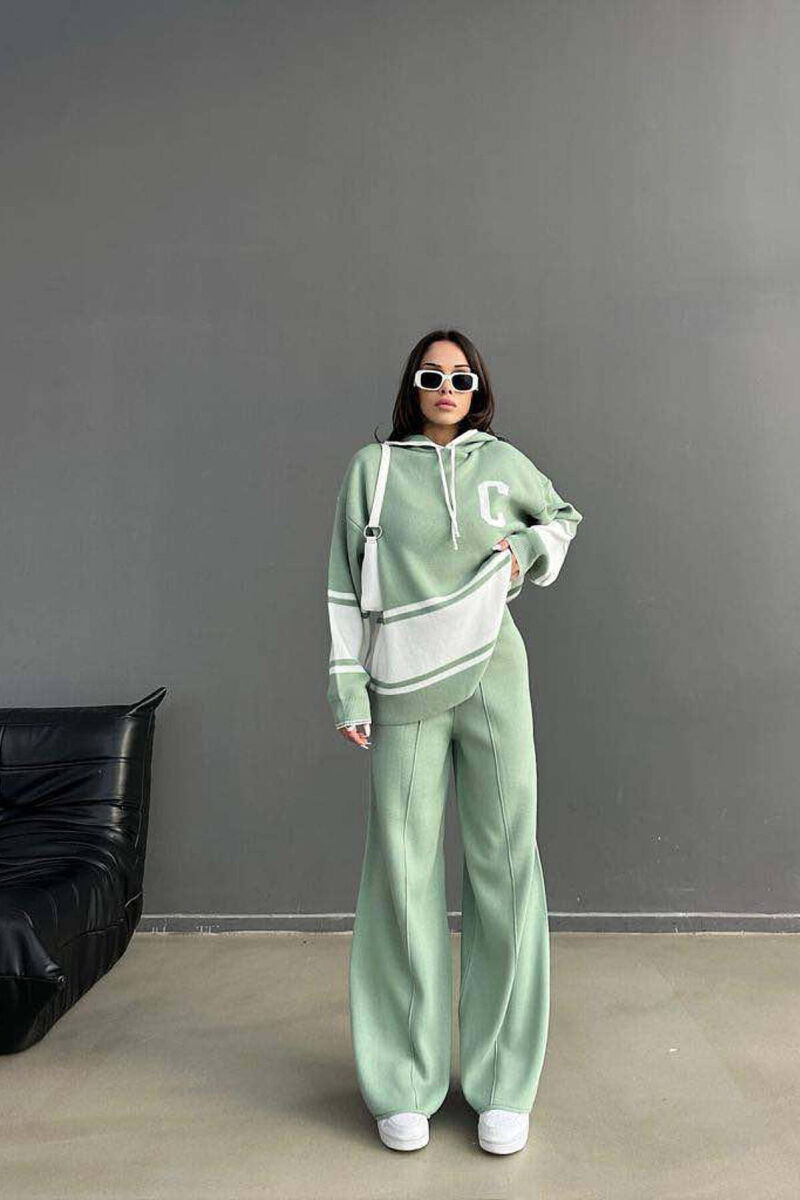 HOOD ONE COLOR WOMAN SET MINT/MENTE - 3