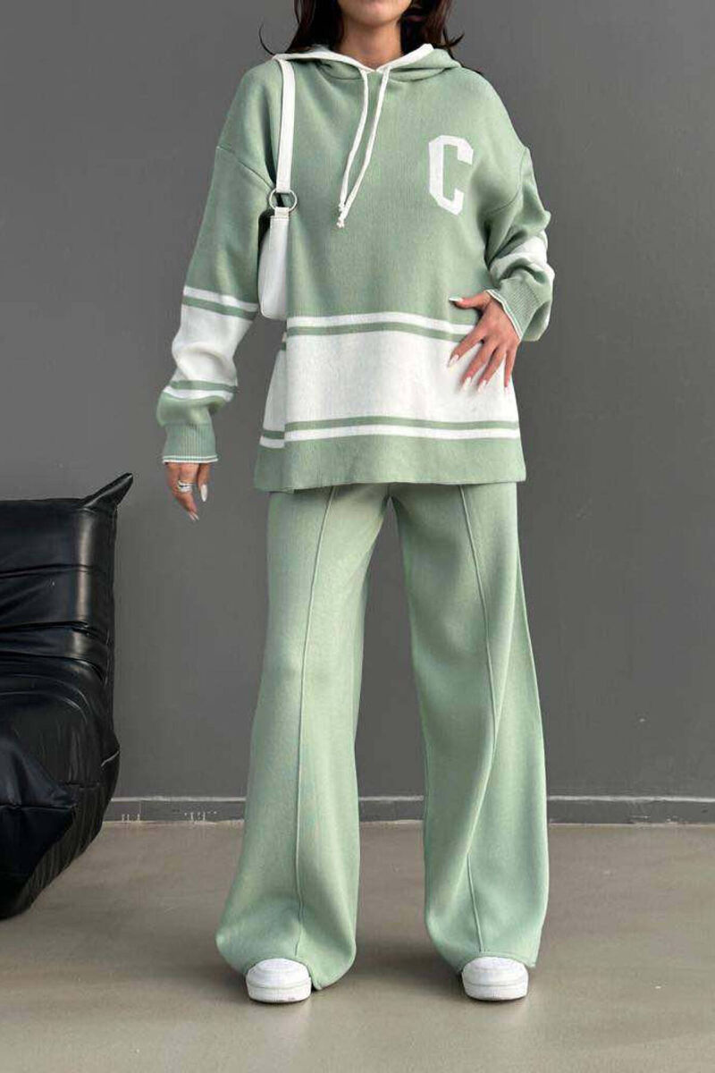HOOD ONE COLOR WOMAN SET MINT/MENTE - 5