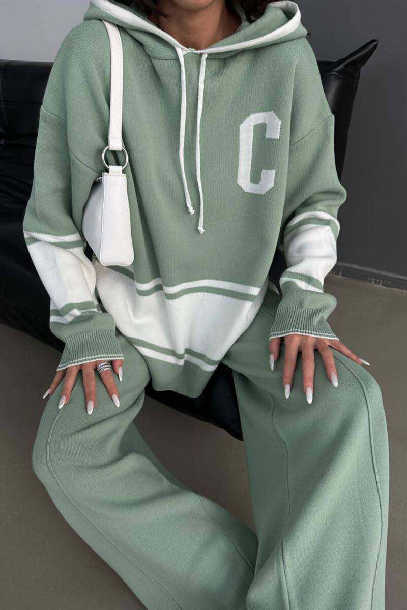 HOOD ONE COLOR WOMAN SET MINT/MENTE - 6