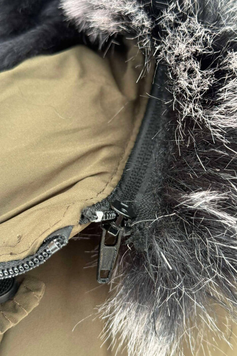 HOOD POCKET SIMPLE MAN PUFFER JACKET OLIVE/ULLI - 7