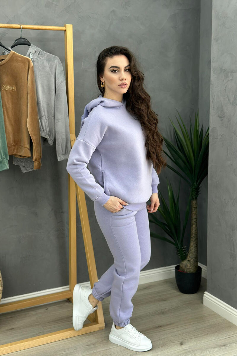 HOOD SIMPLE ONE COLOR WOMAN SET PURPLE/LEJLA - 3