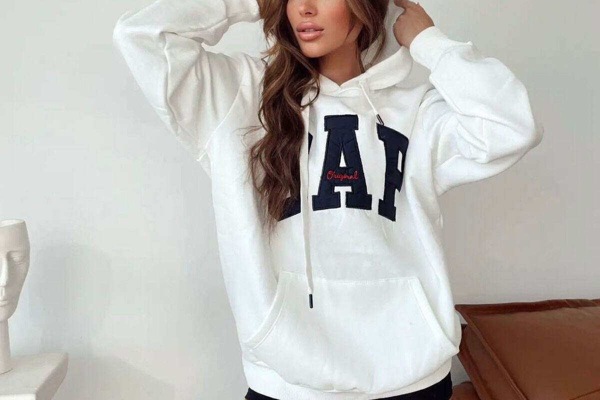 HOOD WRITTINGS WOMAN HOODIE WHITE-E BARDHE - 2