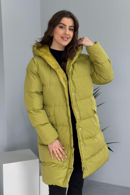 HOODED WOMEN PUFFER JACKET OLIVE/ULLI 