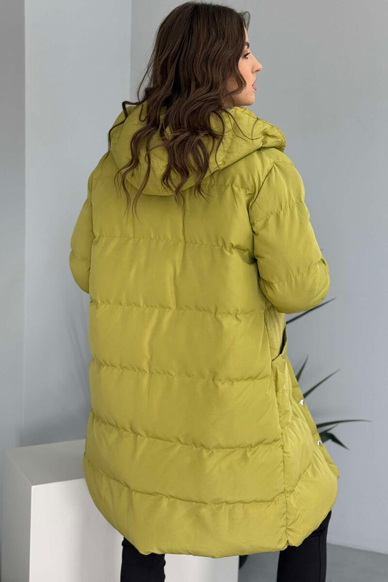 HOODED WOMEN PUFFER JACKET OLIVE/ULLI - 2