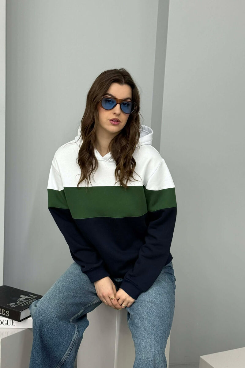 HOODIE E THJESHTE ME PUSH PER FEMRA NE NGJYRE JESHILE - 4