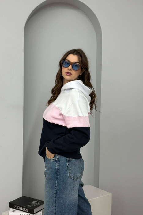 HOODIE E THJESHTE ME PUSH PER FEMRA NE NGJYRE ROZE - 5