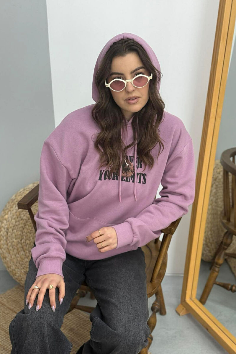 HOODIE ME PUSH DHE DIZAJN NGA TE DY ANET PER FEMRA NE NGJYRE LEJLA - 4