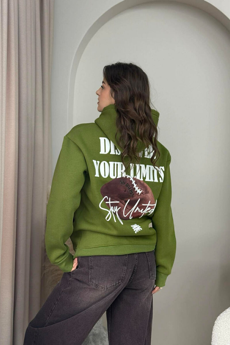 HOODIE ME PUSH DHE DIZAJN NGA TE DY ANET PËR FEMRA NE NGJYRE ULLI - 3