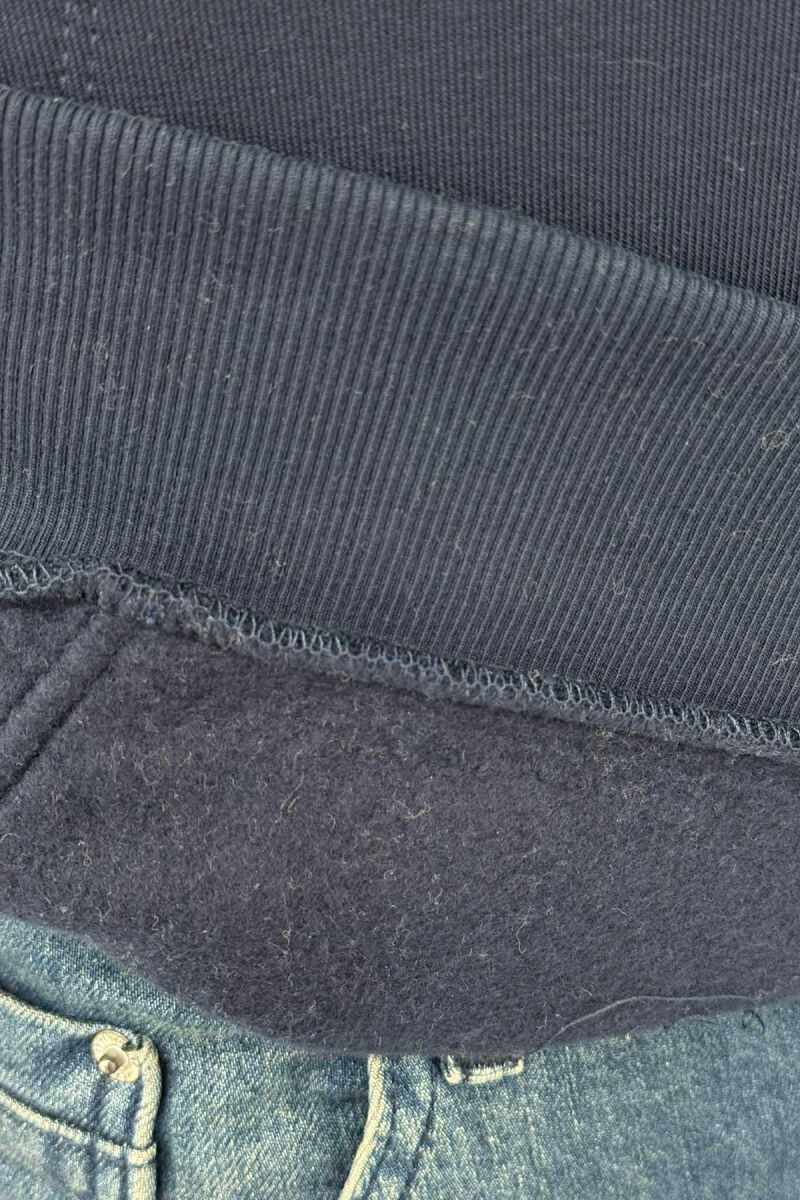 HOODIE ME PUSH DHE ME LOGO PARA PËR MESHKUJ NË NGJYRËN BLU TË ERRËT - 4