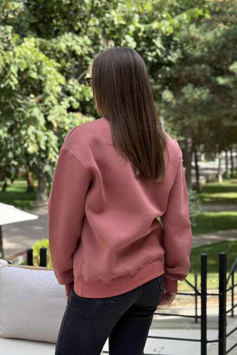 HOODIE ME PUSH ME DIZANJ TË THJESHTE TË VOGËL PARA PËR FEMRA NË NGJYRËN UTHULL - 2