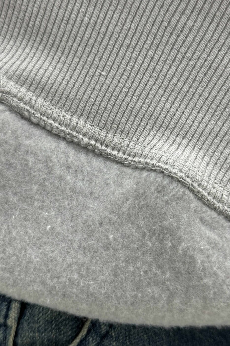 HOODIE ME PUSH NJËNGJYRËSHE DHE ME DIZANJ BASKETBOLL MBRAPA PËR MESHKUJ NË NGJYRËN GRI - 3