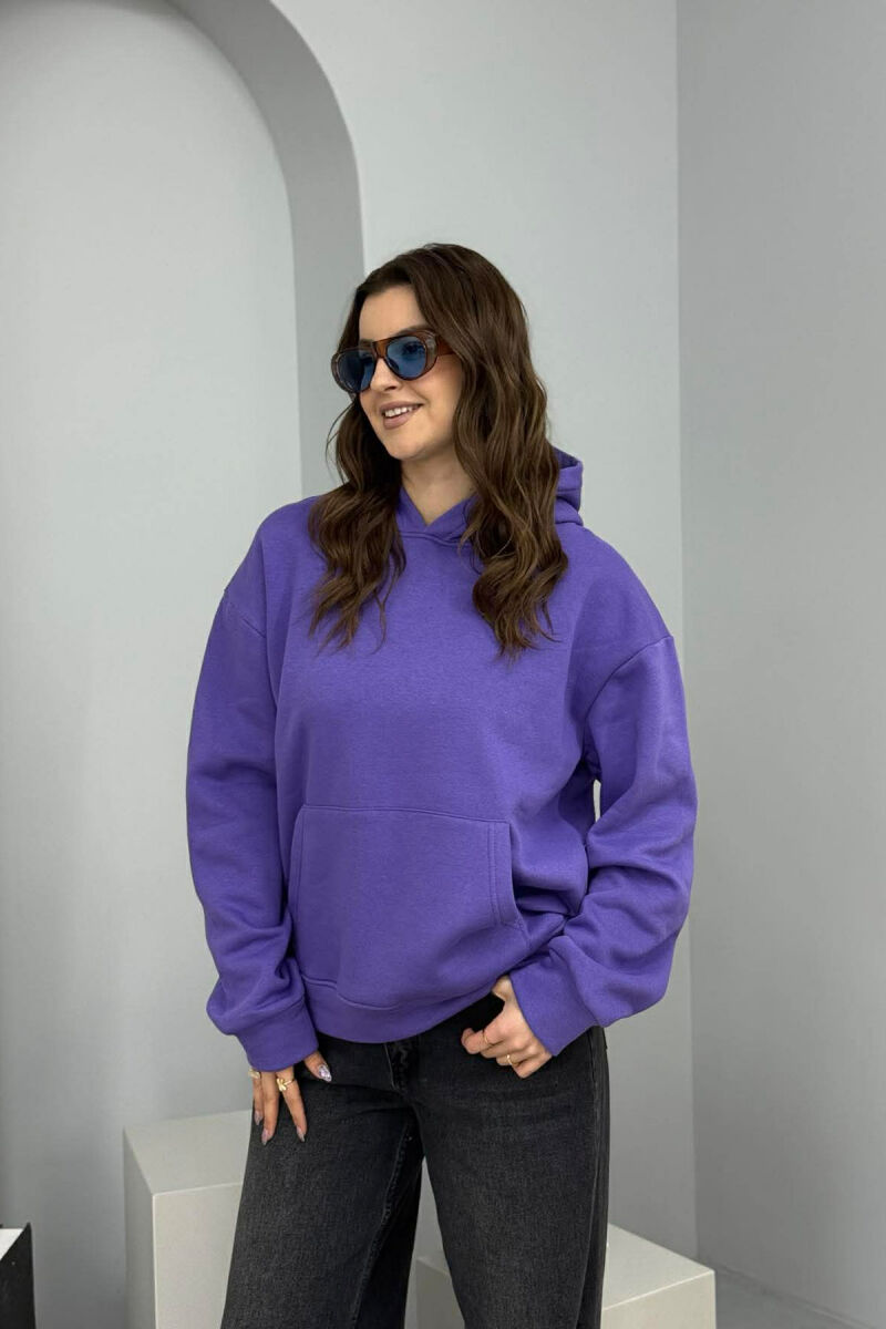 HOODIE NJE NGJYRESHE ME PUSH PER FEMRA NE NGJYRE LEJLA - 1