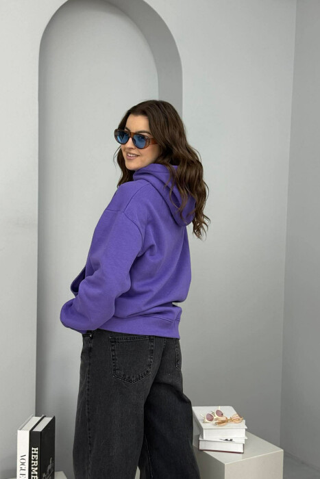 HOODIE NJE NGJYRESHE ME PUSH PER FEMRA NE NGJYRE LEJLA - 2