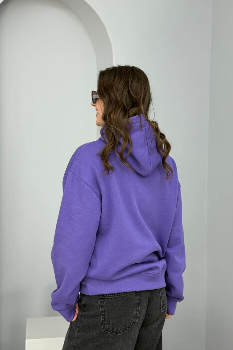 HOODIE NJE NGJYRESHE ME PUSH PER FEMRA NE NGJYRE LEJLA - 3