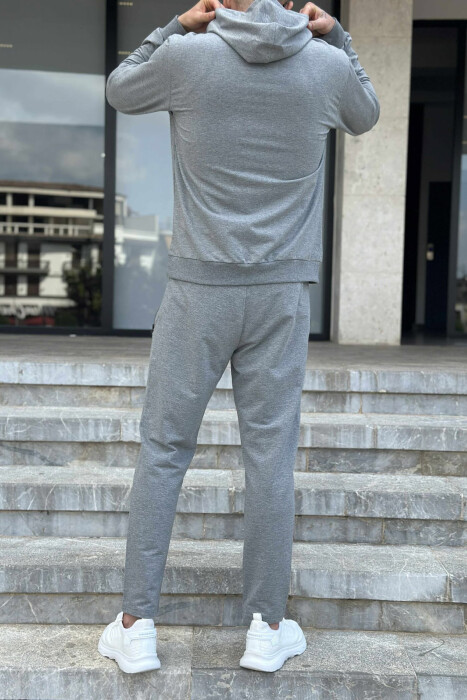 HOODIE+SWEATPANTS SIMPLE MEN SET GREY/GRI - 2
