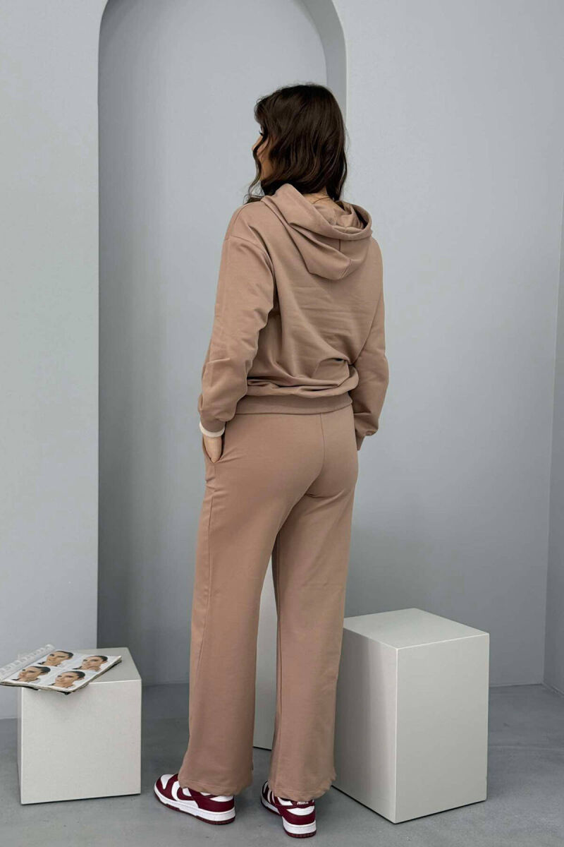 HOODIE+SWEATPANTS WOMEN SET BEIGE/BEZHE - 5