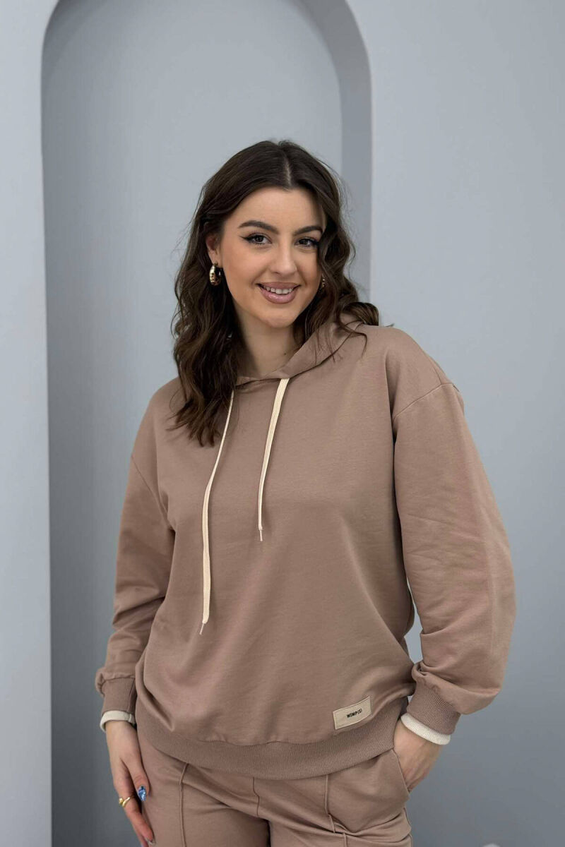 HOODIE+SWEATPANTS WOMEN SET BEIGE/BEZHE - 6