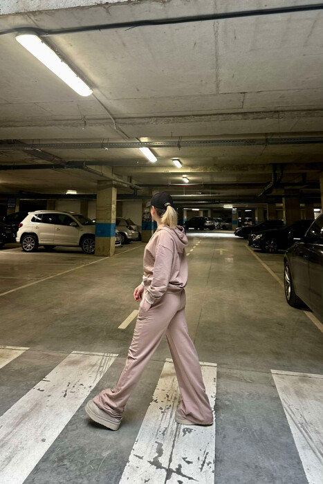 HOODIE+SWEATPANTS WOMEN SET BEIGE/BEZHE - 6