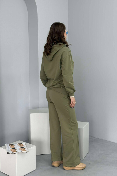 HOODIE+SWEATPANTS WOMEN SET GREEN/JESHILE - 2