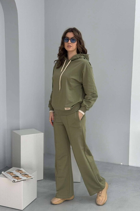 HOODIE+SWEATPANTS WOMEN SET GREEN/JESHILE - 3