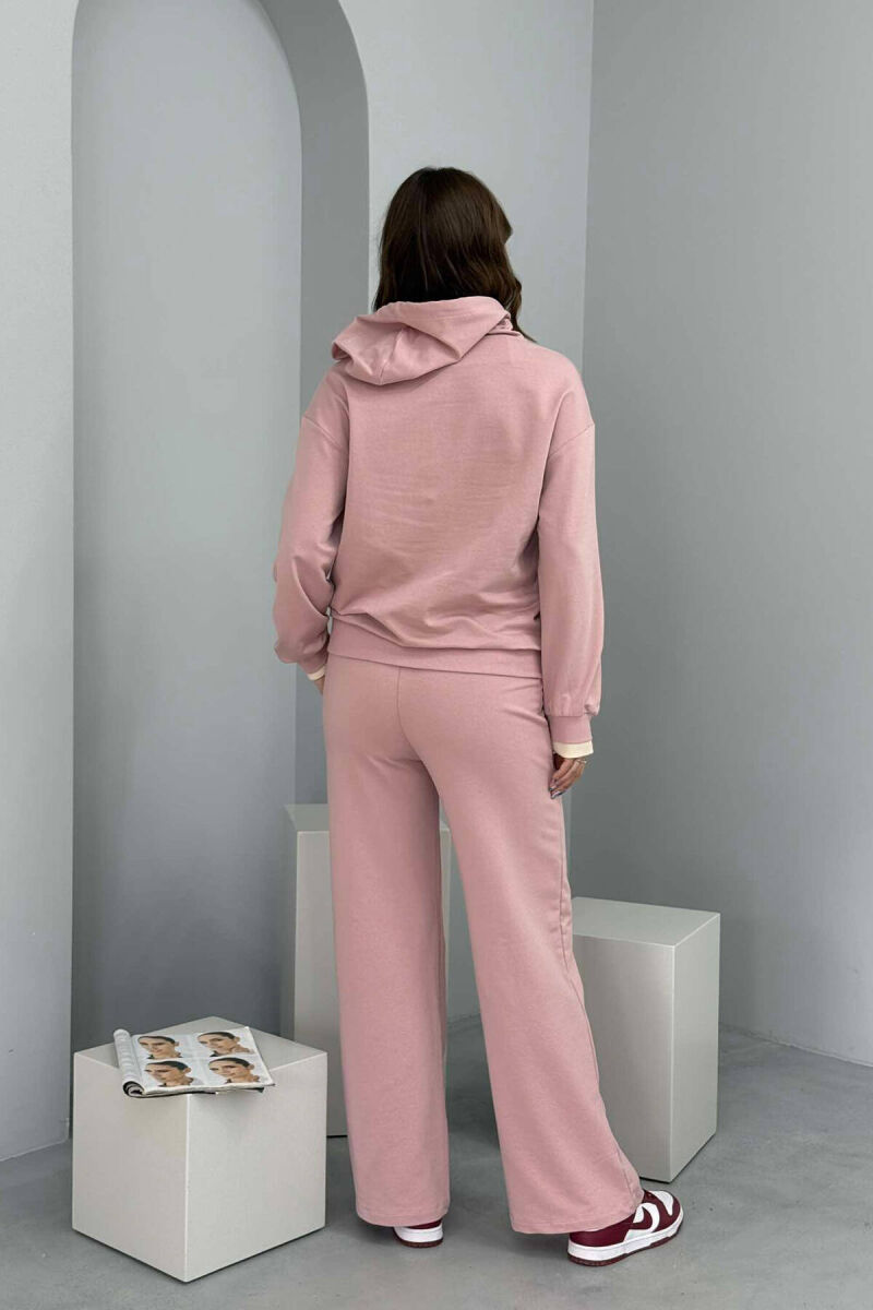 HOODIE+SWEATPANTS WOMEN SET POWDER/PUDER - 3