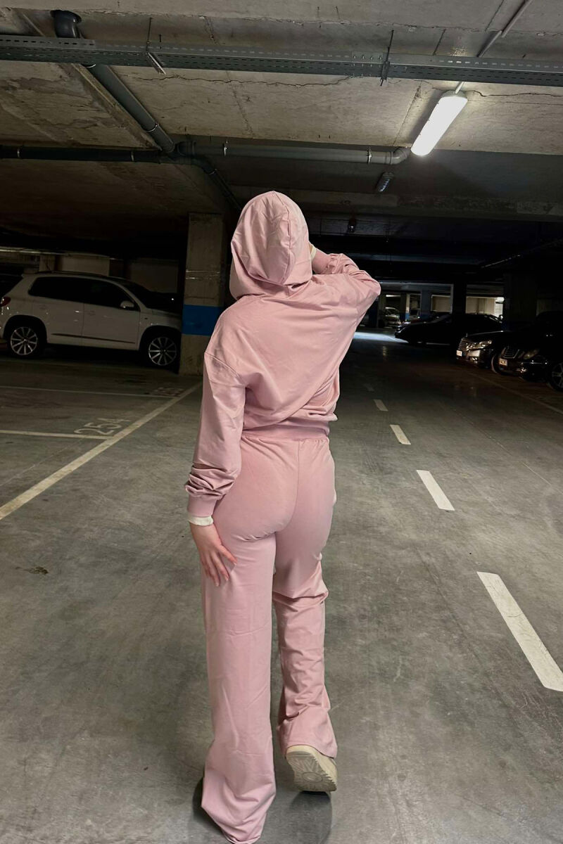 HOODIE+SWEATPANTS WOMEN SET POWDER/PUDER - 3