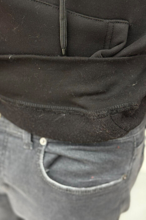 HOODIE ME PUSH DHE ME SHKRIME PER MESHKUJ NE NGJYRE TE ZEZE - 4