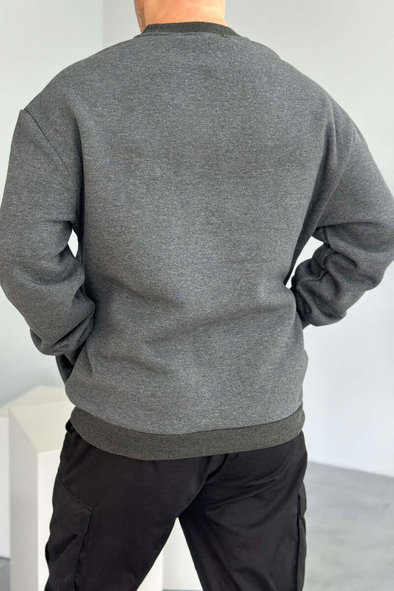 HYBRID FRONT POCKETS MEN SWEATSHIRT DARK GREY/GEE - 2