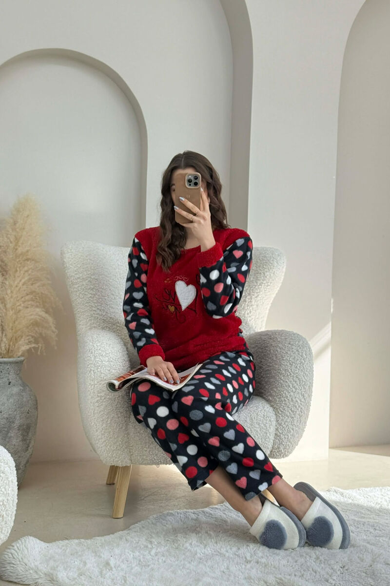 I LOVE YOU WRITINGS POLAR WOMAN PIJAMAS RED/E KUQE - 6
