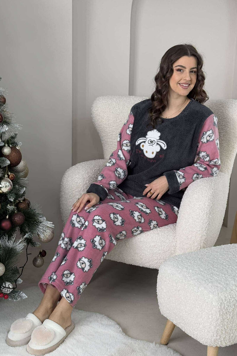 IMAGE LITTLE WRITTINGS WOMEN PYJAMAS DARK GREY/GEE - 5