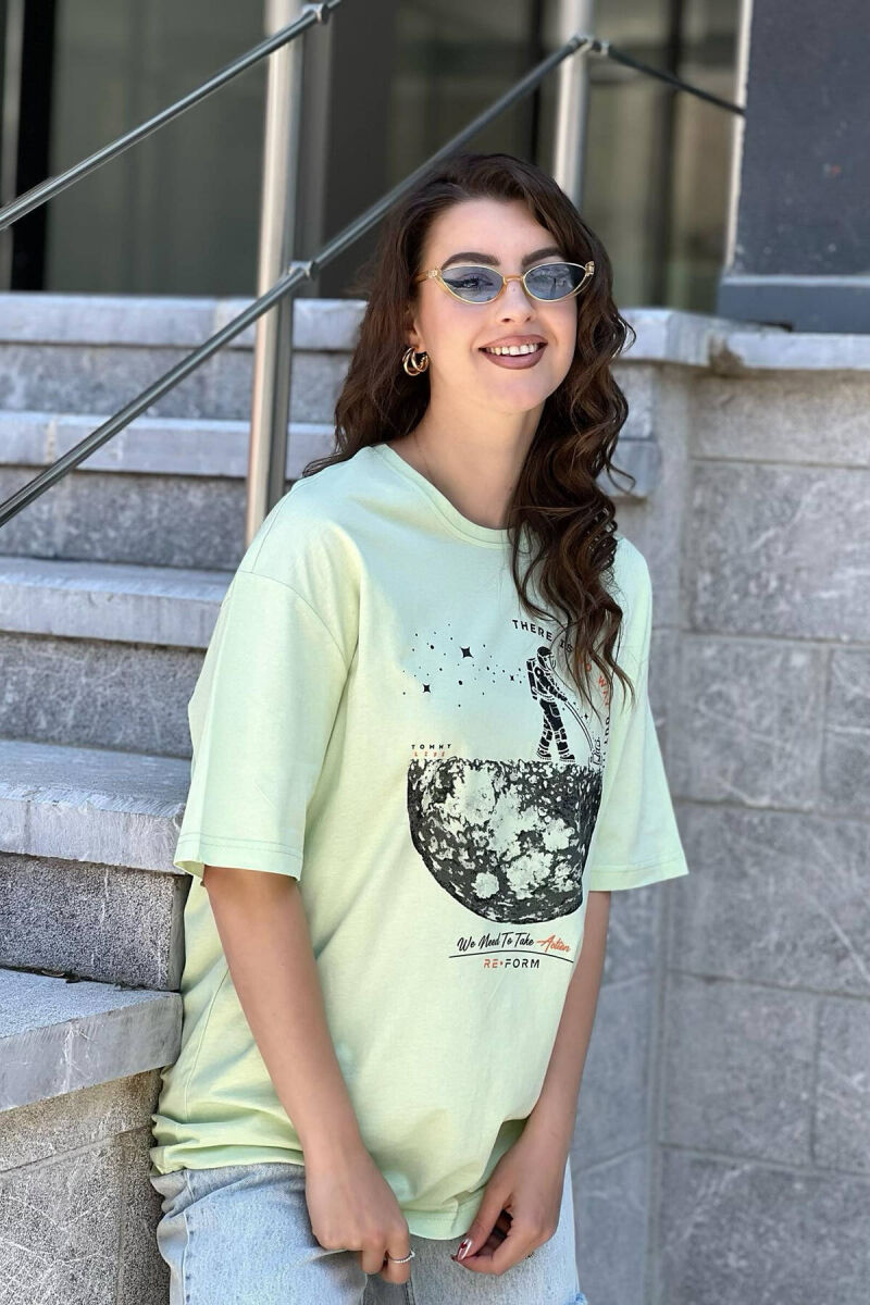 IMAGE ONE COLOR WOMAN T-SHIRT MINT/MENTE - 3