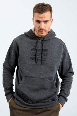 IMAGE WRITTINGS COTTON MEN HOODIE DARK GREY/GEE 