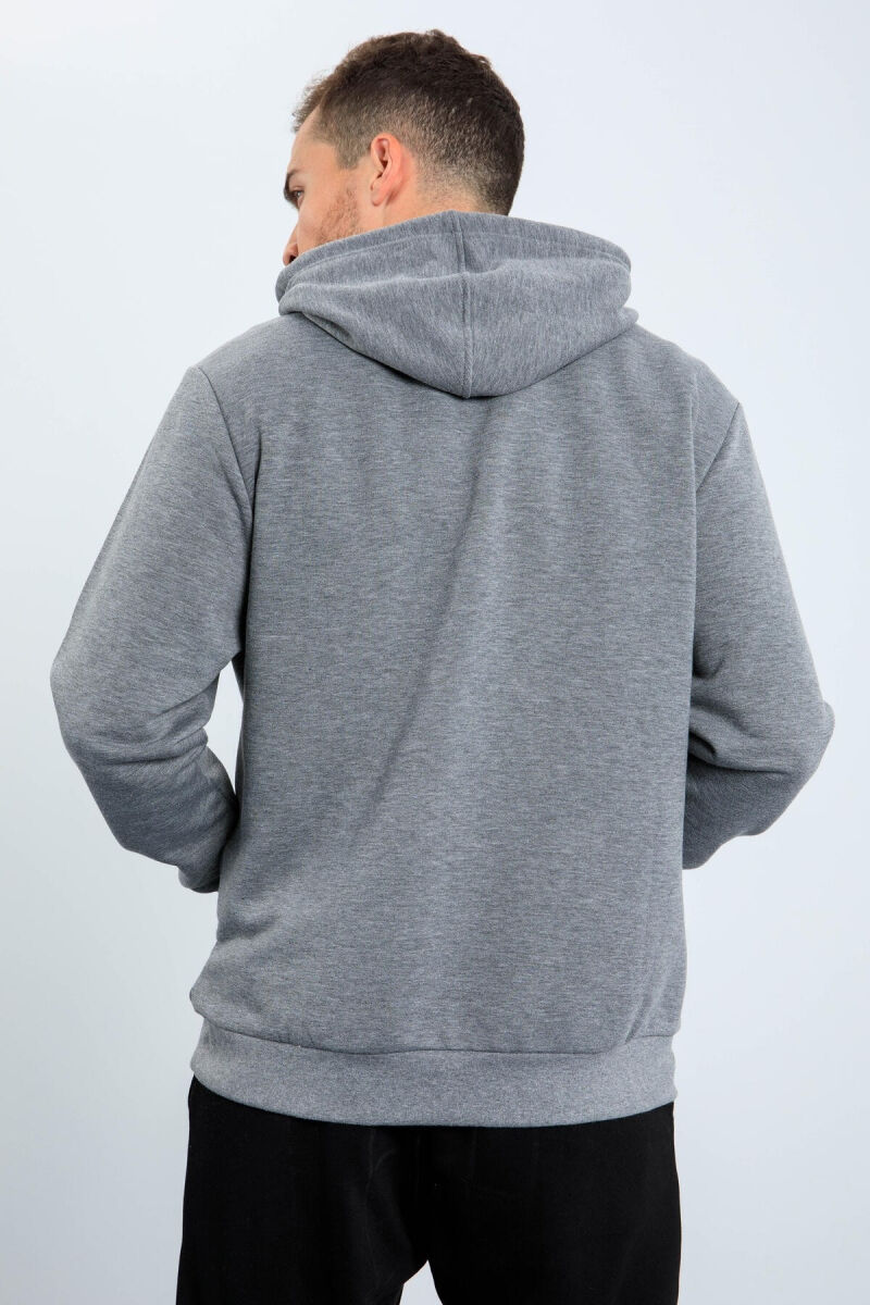 IMAGE WRITTINGS COTTON MEN HOODIE GREY/GRI - 5