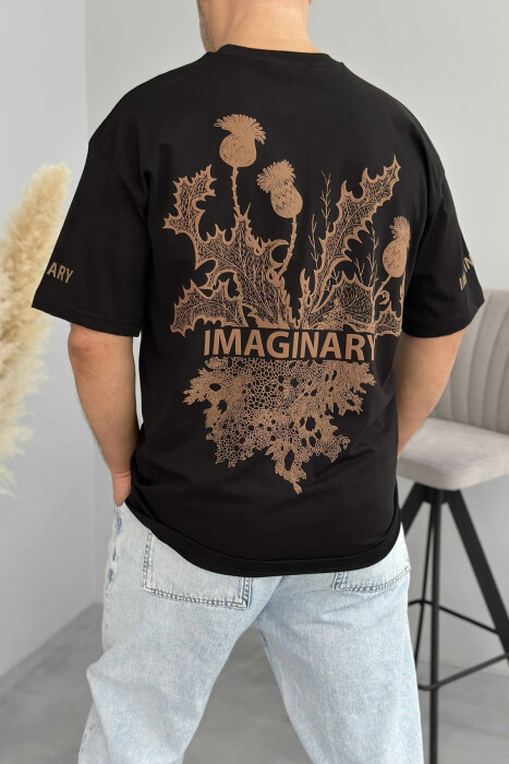 IMAGINARY WRITTING MEN T-SHIRT BLACK/ E ZEZE - 3