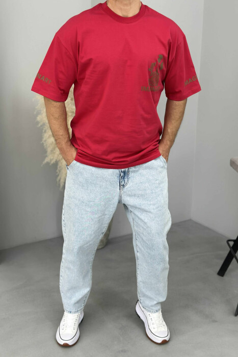IMAGINARY WRITTING MEN T-SHIRT RED/E KUQE 