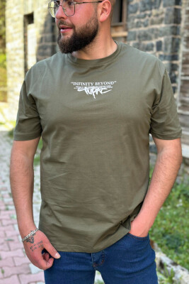 INFINITY ONE COLOR COTTON MEN T-SHIRT OLIVE/ULLI 