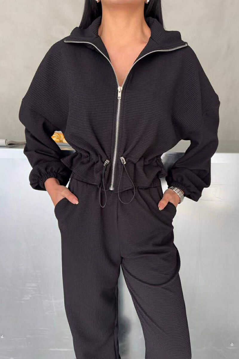 JACKET+TROUSERS ONE COLOR WOMEN SET BLACK/ E ZEZE - 6