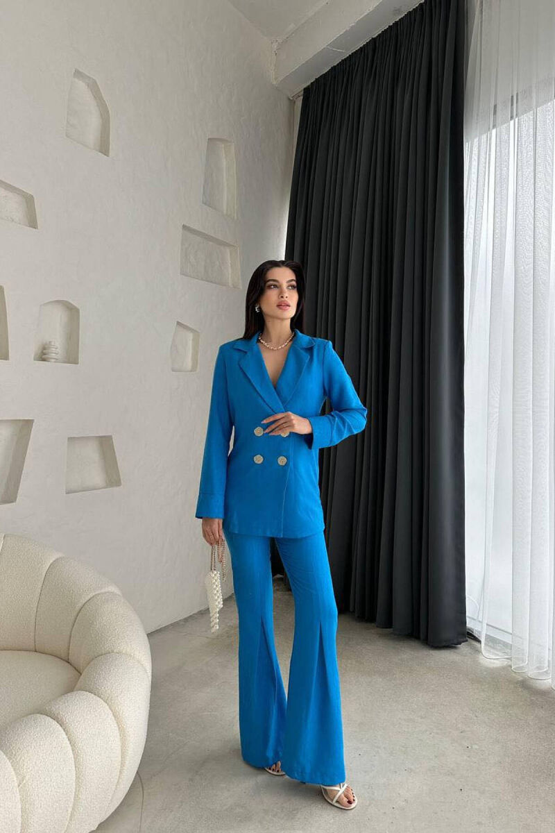 JACKET+TROUSERS WOMAN SET BLUE/BLU - 3
