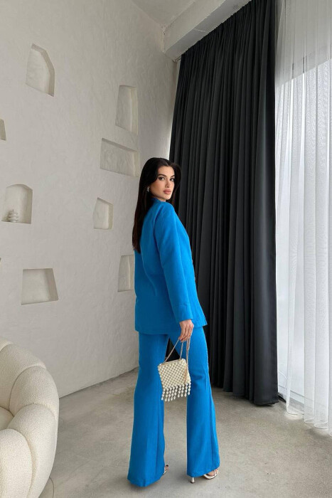 JACKET+TROUSERS WOMAN SET BLUE/BLU - 4