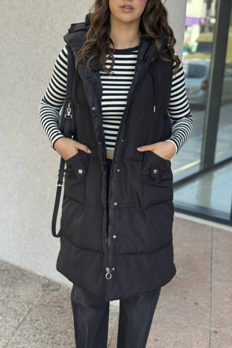 JELEK I GJATË PËR FEMRA NË NGJYRËN E ZEZË - 7