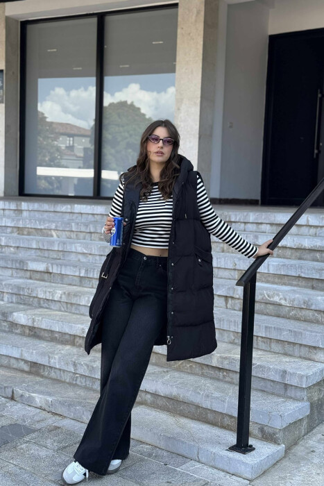 JELEK I GJATË PËR FEMRA NË NGJYRËN E ZEZË - 8