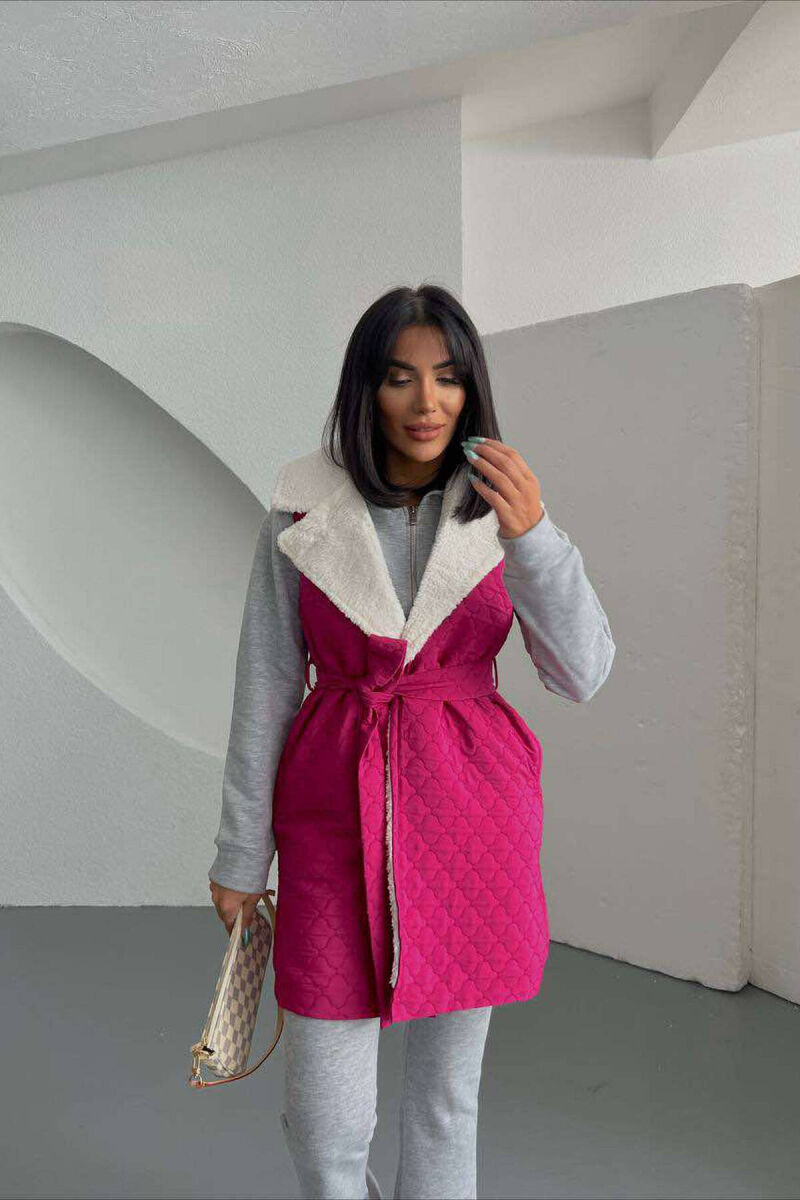 JELEK I NGROHTË NJË NGJYRËSH PËR FEMRA NË NGJYRËN CIKLAMI - 2