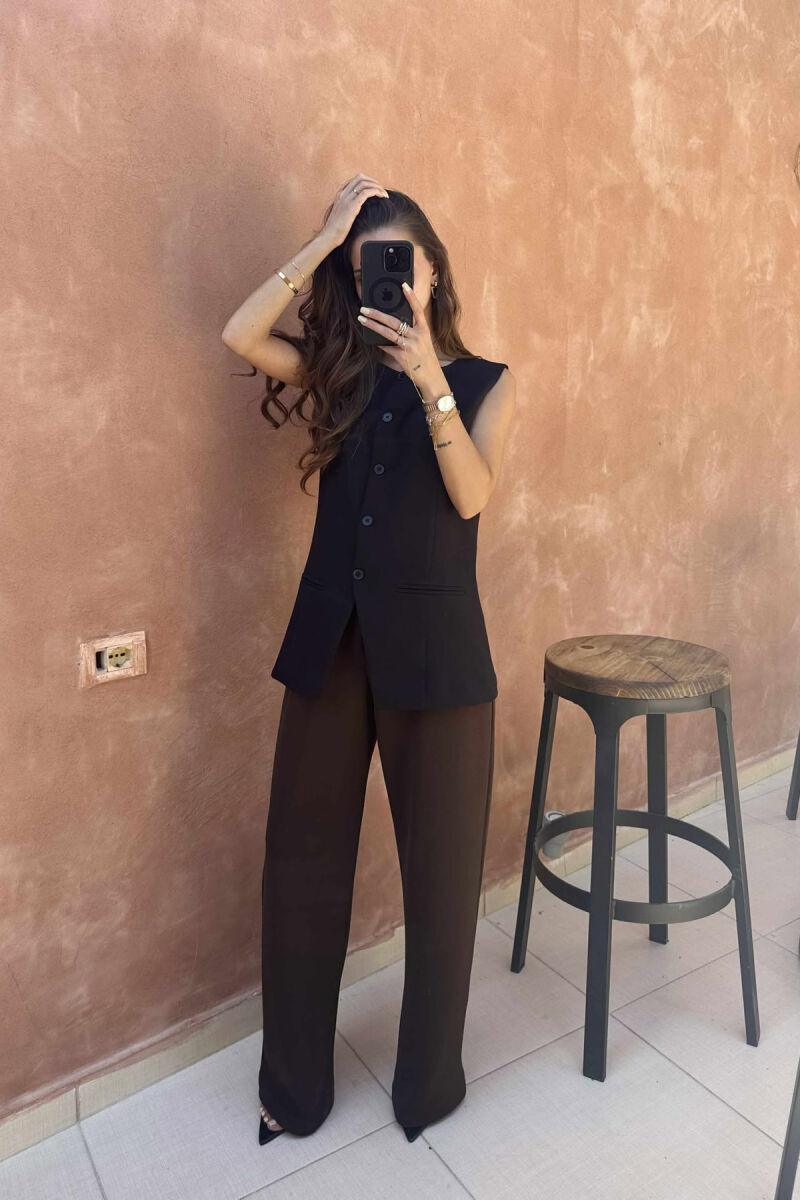 JELEK I THJESHTË NJË NGJYRËSH PËR FEMRA NË NGJYRËN E ZEZË - 4