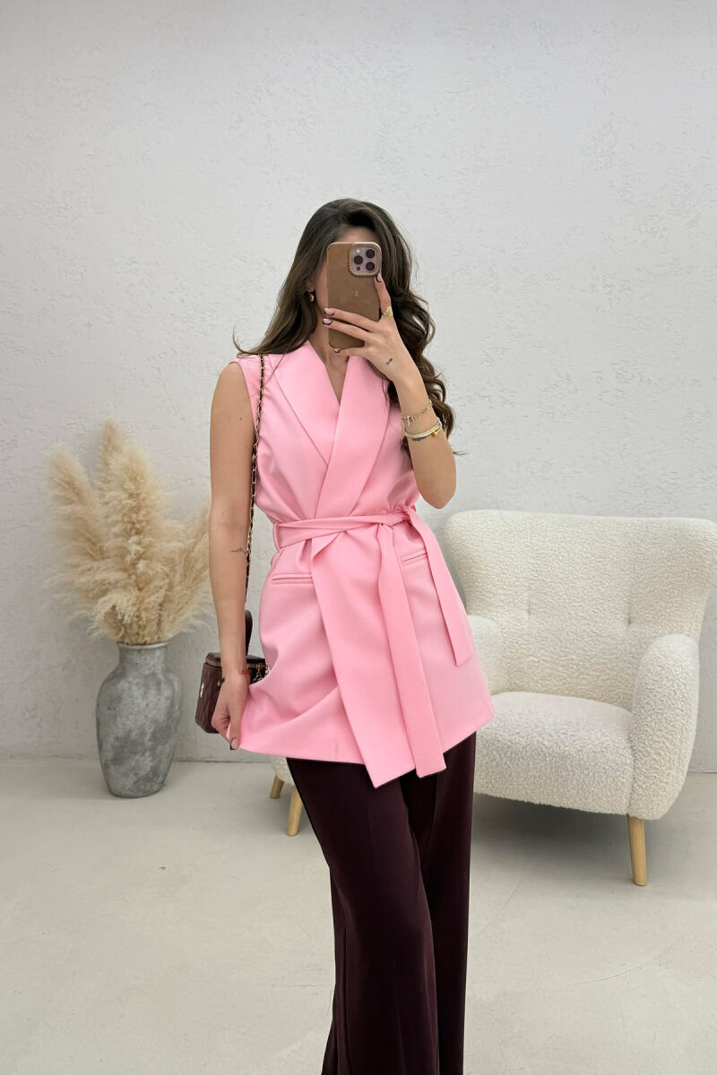 JELEK KLASIK ME LIDHESE PER FEMRA NE NGJYRE ROZE - 4