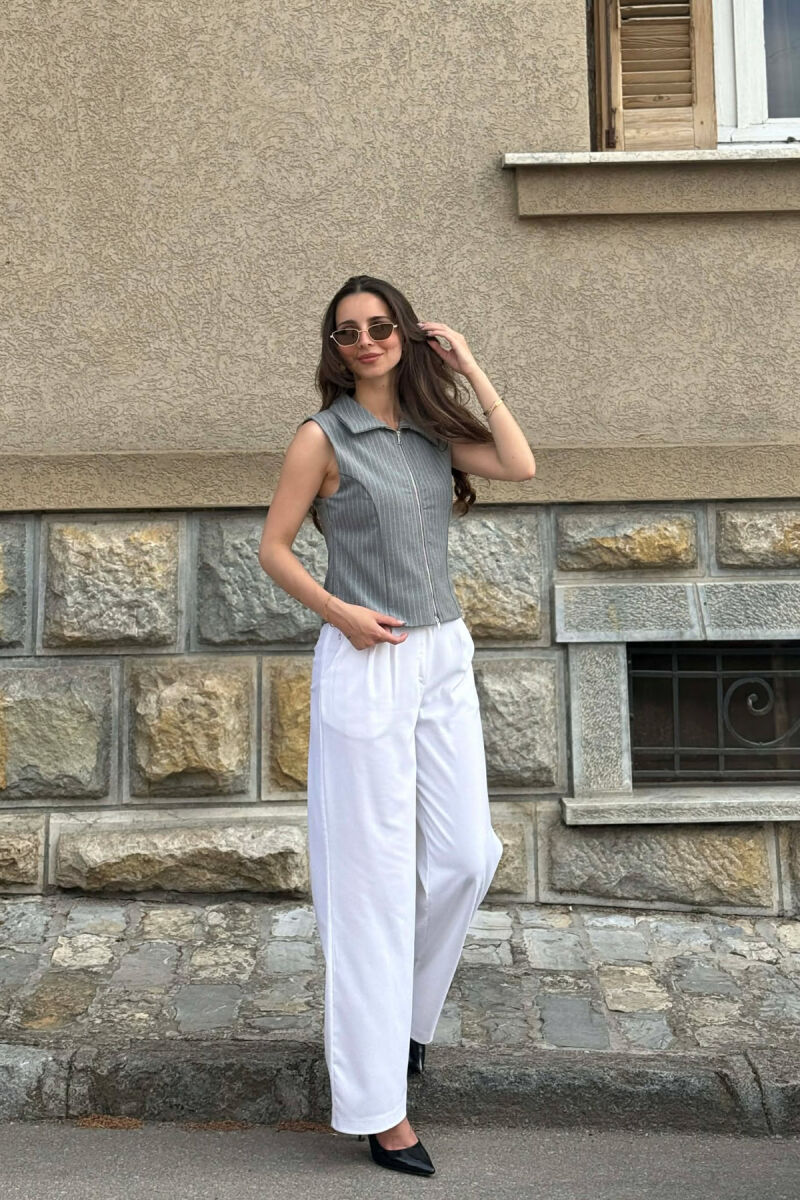 JELEK ME DIZJAN ME VIJA DHE JAKE ME ZINXHIR PER FEMRA NE NGJYRE GRI - 3