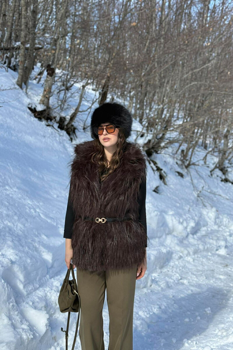 JELEK ME GEZOF DHE RRIP PER FEMRA NE NGJYRE KAFE - 1